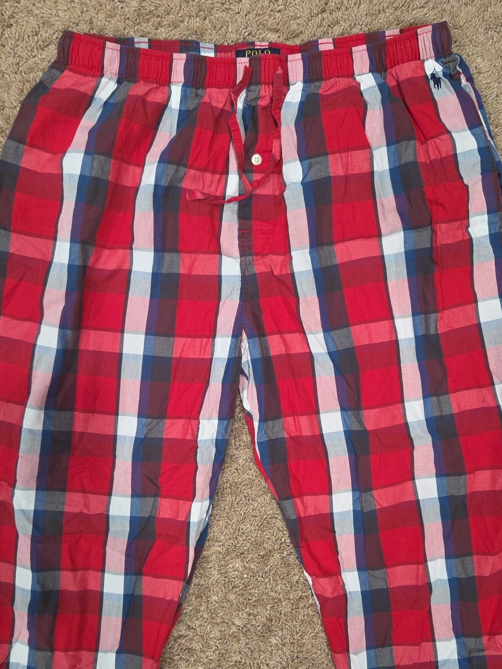 POLO Ralph Lauren Red Plaid Lounge Pajama Pants XL